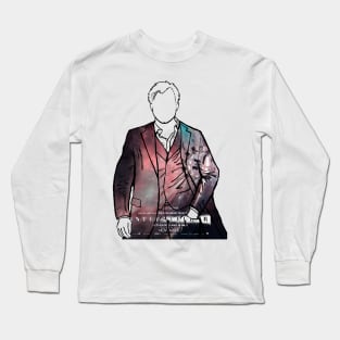 Christopher Nolan Portrait (Interstellar Wormhole) Long Sleeve T-Shirt